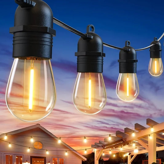 Outdoor Waterproof Running Horse LED Solar S14 Tent Camping E27 String Light Bulb Wedding Garden Courtyard B&B