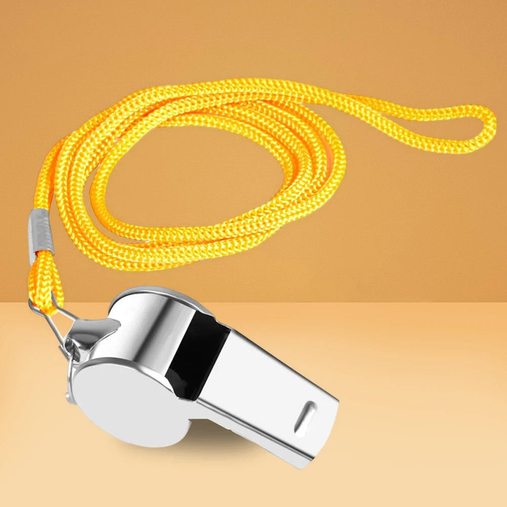 Metal Whistle Portable Extra Loud Sports Whistle Multipurpose Loud Crisp Sound Whistle for Soccer Football Basketball Training