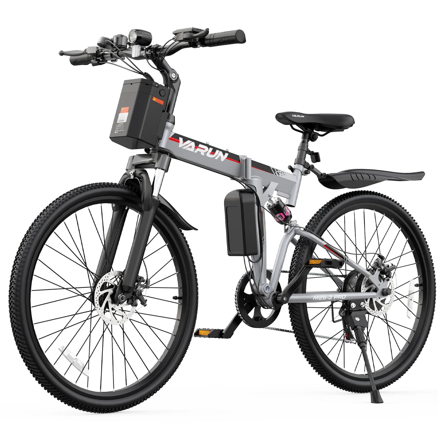 Varun M26-3 Pro Adult Electric Bike, 750W Peak Power Electric Road Bicycle, 48V 7.8Ah Battery, 26" MTB Mountain Ebike, 20MPH