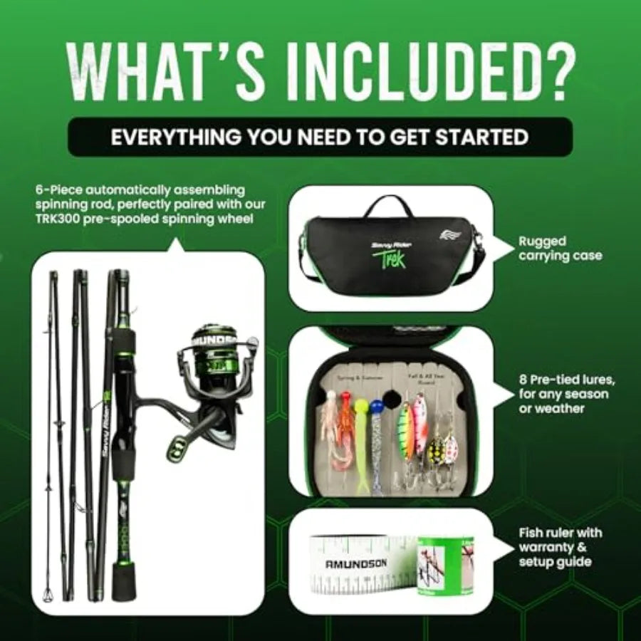 Amundson Savvy Rider Trek All-in-One Fishing Combo