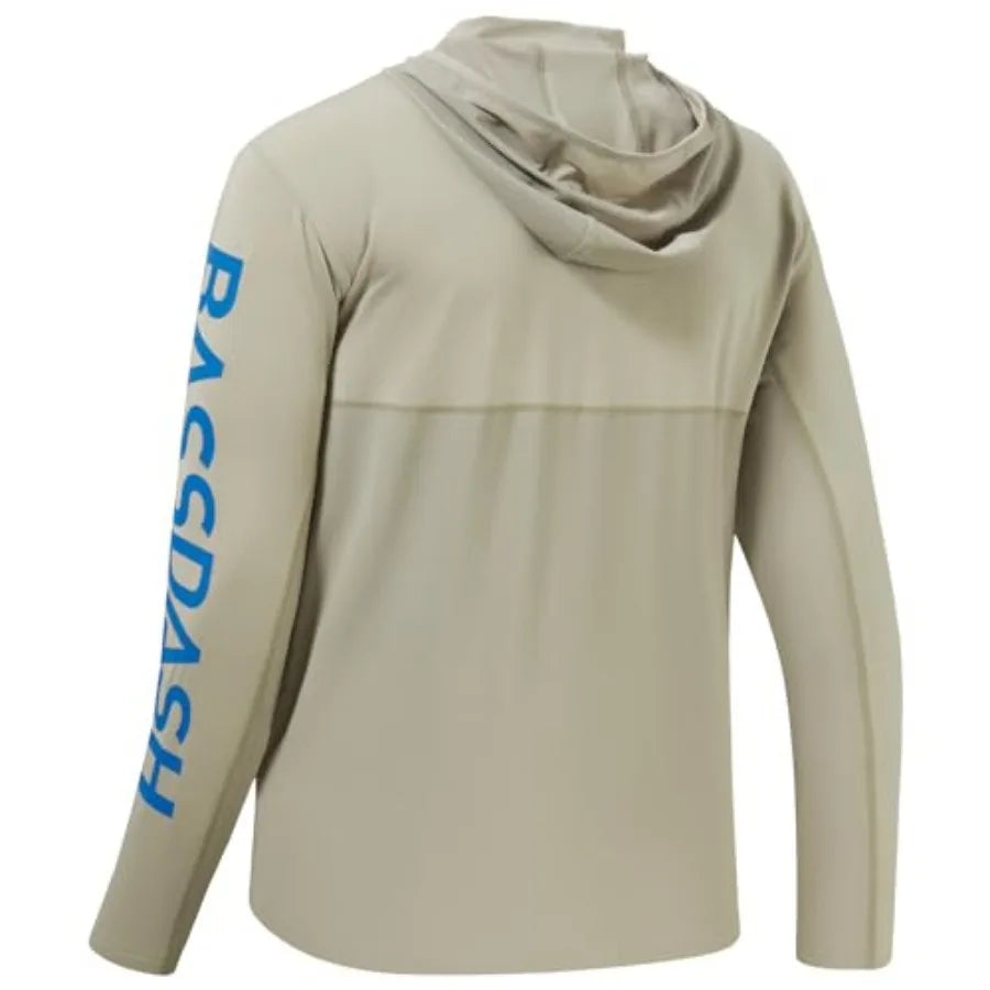 UPF 50+ Men's UV Sun Protection Long Sleeve Performance Fishing Hoodie Hooded Shirts
