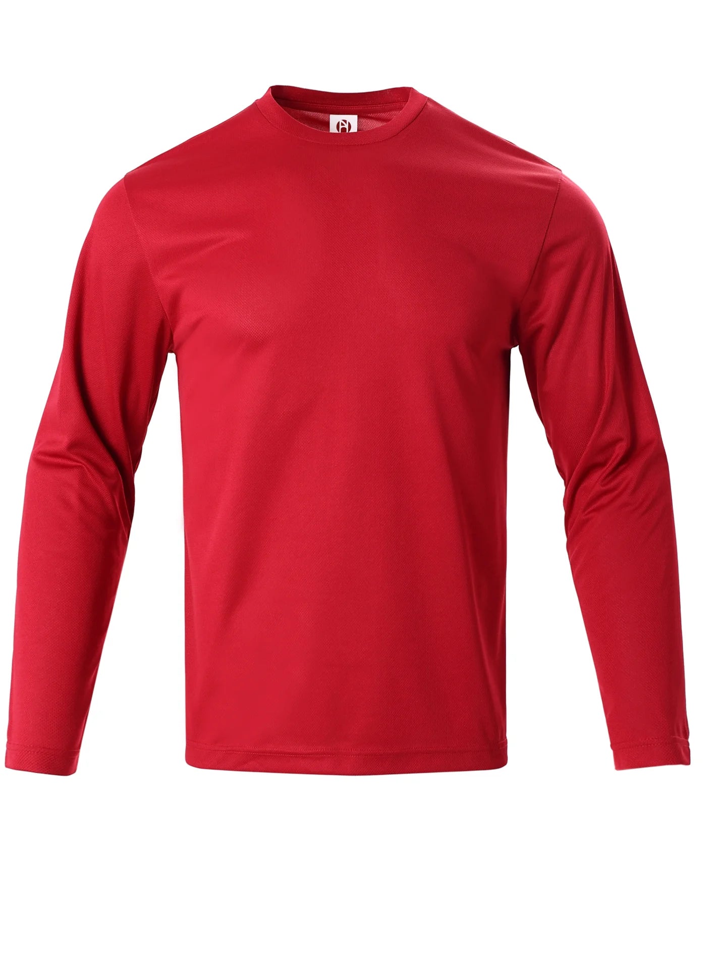 Mens Long Sleeve Shirts UPF 50+ Sun Protection Casual Quick Dry Crew Neck Work Shirts Athletic Cycling Hiking Workout T-Shirts