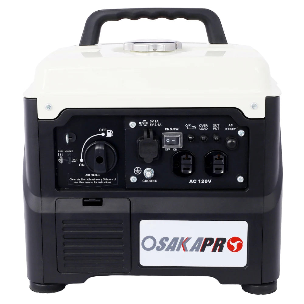 Portable Inverter Generator,1200W ultra-quiet gas engine, EPA Compliant, Eco-Mode Feature, Ultra Lightweight for Backup Home Use & Camping Solar Power Bank