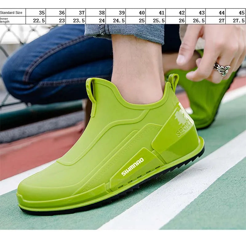 2025 New Outdoor Waterproof Fishing Shoes Hunting Sports Shoes Bicycle Rubber Shoes Anti Slip Lightweight Waterproof Shoes