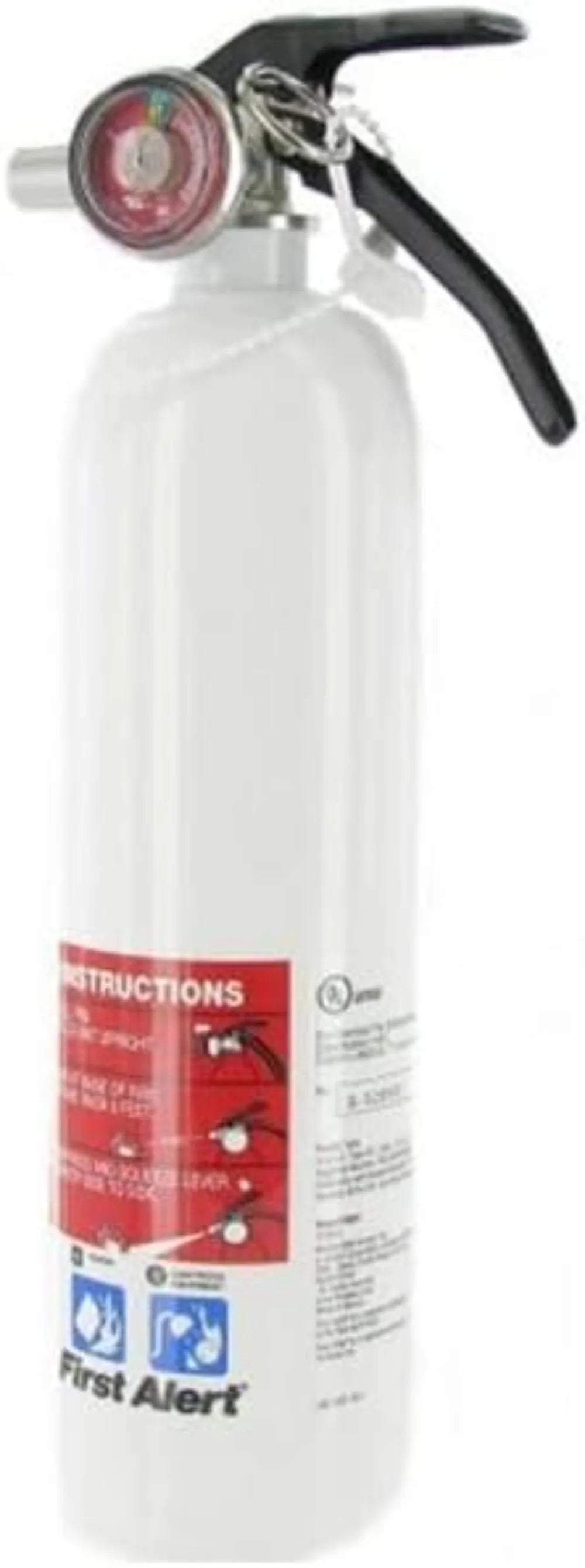Personal Watercraft Fire Extinguisher, Compact 1.4 lb, Dry Chemical, Easy Pressure Test, USCG Compliant