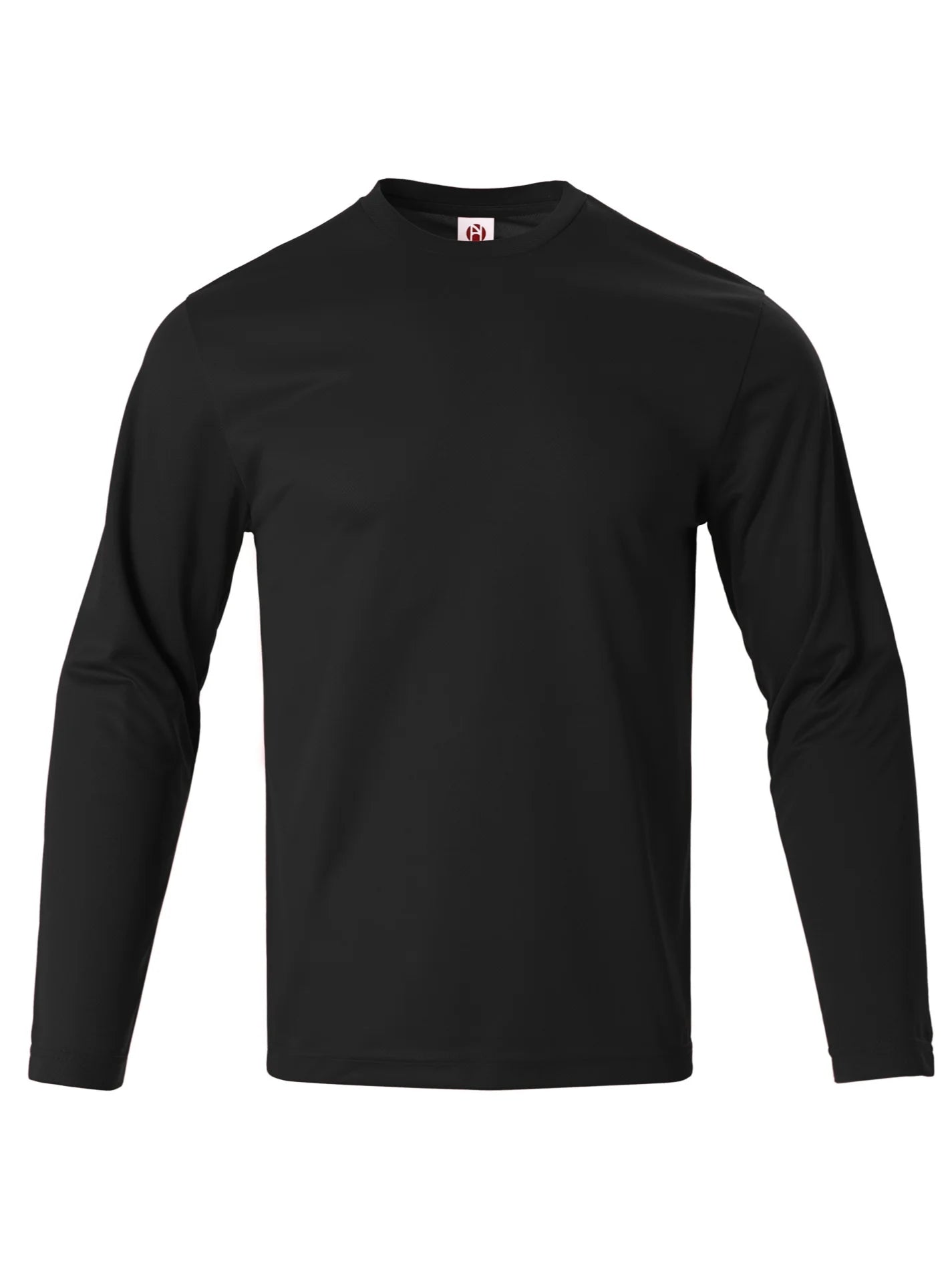 Mens Long Sleeve Shirts UPF 50+ Sun Protection Casual Quick Dry Crew Neck Work Shirts Athletic Cycling Hiking Workout T-Shirts