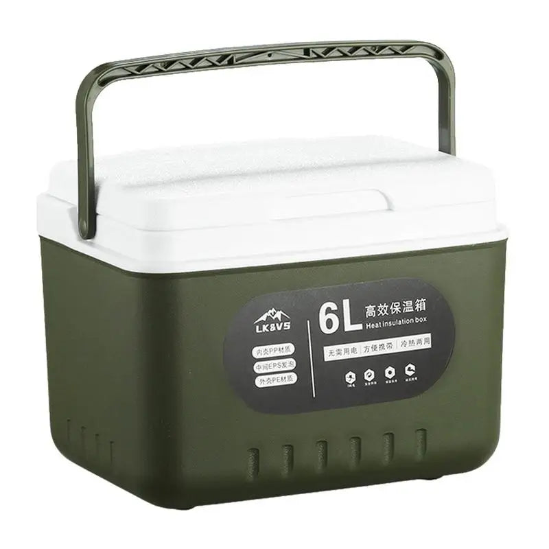 camping Ice Coolers box 6L thermal box Portable Outdoor Fridge Cooler Ice Bucket Picnic Keep Fresh Refrigerator for camping