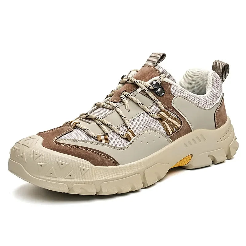 Men Women Breathable Outdoor Trekking Shoes, Wear Resistant Anti-Slip Thick Sole Hiking Footwear For Mountain Climbing