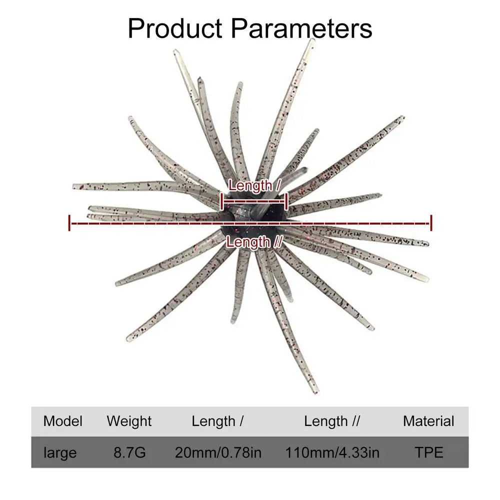 Lures for Bass Fishing Floating Sea Urchin Bait Soft Artificial Sea Urchin Lures for Shore Trout River Lake Saltwater Freshwater