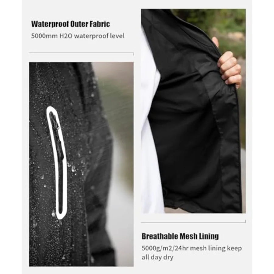 Men's Waterproof Golf Rain Suit Rain Gear Jacket and Pants Lightweight for Golf Fishing Big and Tall S-5XL