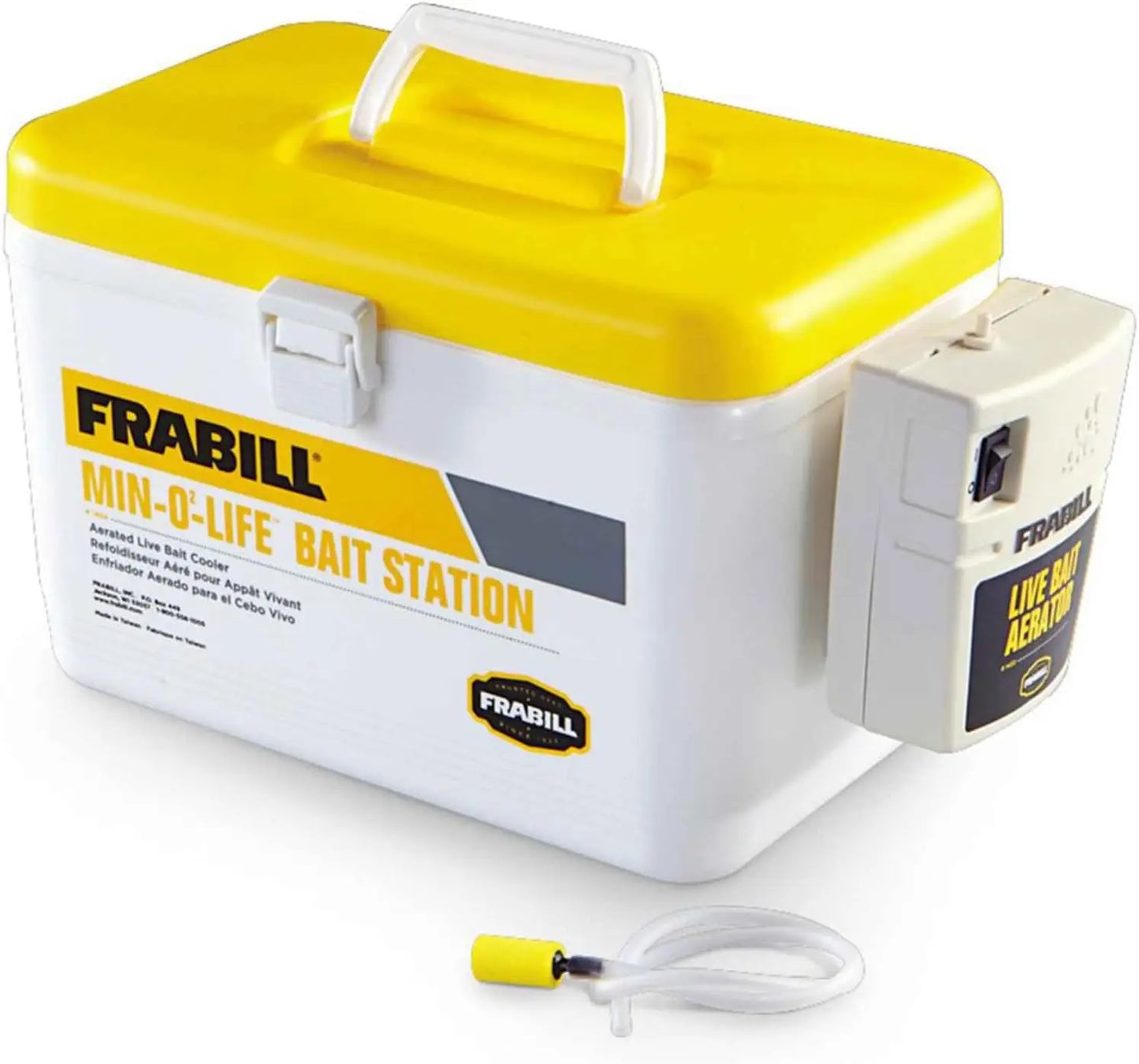 8-Quart Portable Bait Bucket with Aerator for Fishing
