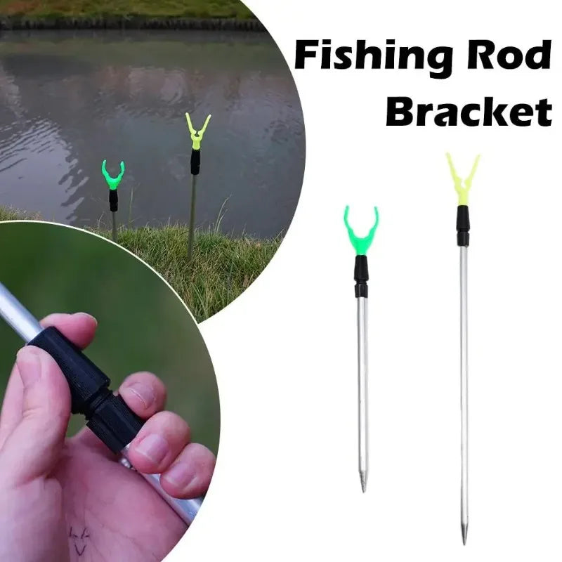 1-5PCS Retractable Fishing Rod Stand, Ground Fishing Rod Stand, Surf Catfish Rod Stand, Suitable for Bank Ground Sand