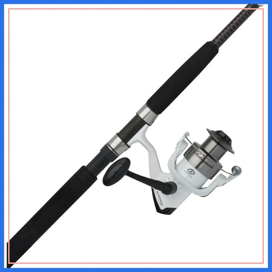 7' Catfish Spinning Fishing Rod and Reel Combo, Ugly Tech Construction with Clear Tip Design, 2-Piece Moderate Fast Action Rod