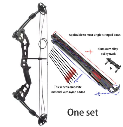 Powerful Compound Bow Shooting Catapult Six Continuous Fire Arrow for Outdoor Hunting Continuous RH Delivery accessories