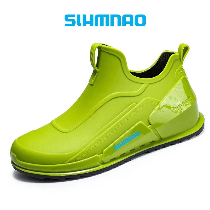 2025 New Outdoor Waterproof Fishing Shoes Hunting Sports Shoes Bicycle Rubber Shoes Anti Slip Lightweight Waterproof Shoes