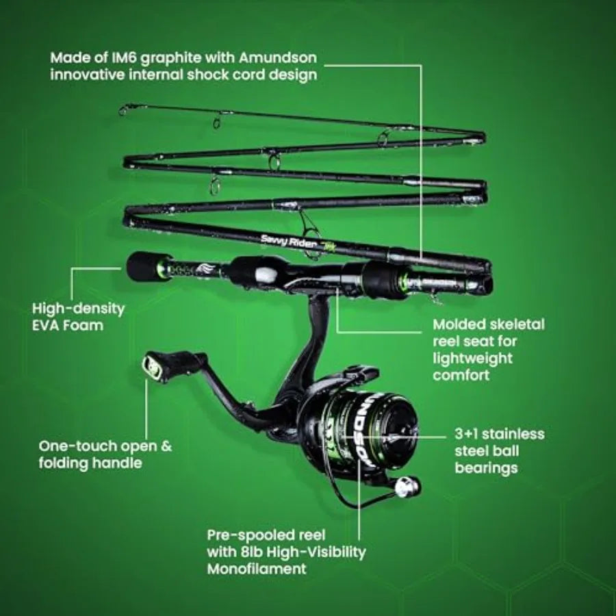 Amundson Savvy Rider Trek All-in-One Fishing Combo