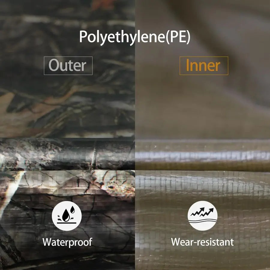 Duty 11 Mil Tarp Cover Waterproof UV Resistant Tarpaulin Used for Outdoor, Hunting, Camping, Backpacking, Canopy Tent, Ground Ta