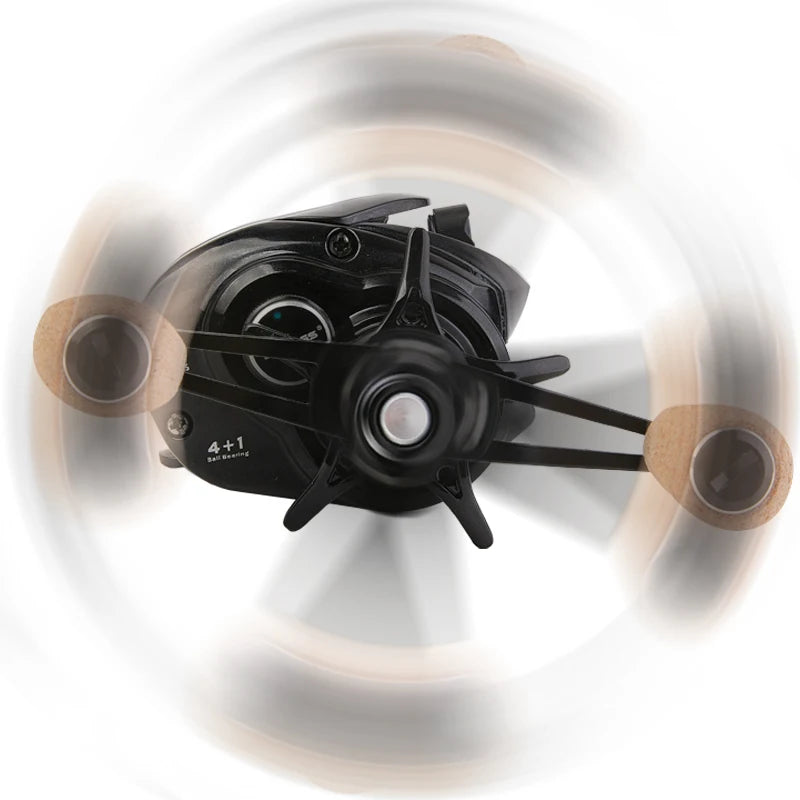 BILLINGS Baitcasting Fishing Reel 8KG Max Drag 7.3:1 High Speed Gear Ratio Magnetic Brake System Smooth Casting Freshwater Saltwater Bait Caster Reel