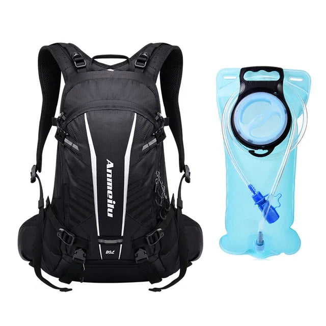 Anmeilu 20L Cycling Backpack Bicycle Shoulders Bag Large Capacity Hiking Climbing Camping MTB Bike Bag with Rain Cover